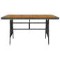 Preview: 5-tlg. Garten-Essgruppe Poly Rattan Grau