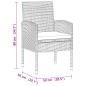 Preview: 7-tlg. Garten-Essgruppe Poly Rattan Schwarz