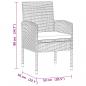 Preview: 9-tlg. Garten-Essgruppe Poly Rattan Schwarz