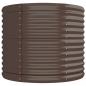 Preview: Hochbeet Pulverbeschichteter Stahl 296x80x68 cm Braun