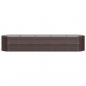 Preview: Hochbeet Pulverbeschichteter Stahl 368x80x68 cm Braun