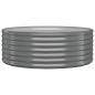Preview: Hochbeet Pulverbeschichteter Stahl 100x100x36 cm Grau