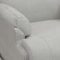 Preview: Relaxsessel mit Aufstehhilfe Hellgrau Wildleder-Optik