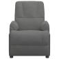 Preview: Massagesessel mit Aufstehhilfe Dunkelgrau Wildleder-Optik