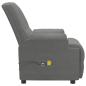Preview: Massagesessel mit Aufstehhilfe Dunkelgrau Wildleder-Optik