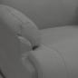Preview: Massagesessel mit Aufstehhilfe Dunkelgrau Wildleder-Optik