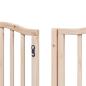 Preview: 9-tlg. Hundetor mit Tür Faltbar 450 cm Pappelholz