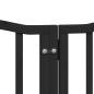 Preview: 15-tlg. Hundetor mit Tür Faltbar Schwarz 750 cm Pappelholz