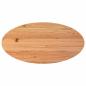 Preview: Esstisch Hellbraun 200x100x74 cm Massivholz Eiche Oval