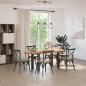 Preview: Esstisch Hellbraun 200x100x74 cm Massivholz Eiche Oval