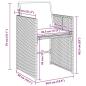 Preview: Garten Essgruppe 5 pcs Schwarz Poly-Rattan