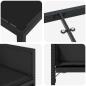 Preview: Garten Essgruppe 5 pcs Schwarz Poly-Rattan