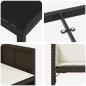 Preview: Garten Essgruppe 5 pcs Braun Poly-Rattan