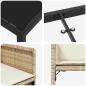 Preview: Garten Essgruppe 5 pcs Beige Poly-Rattan