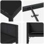 Preview: Garten Essgruppe 5 pcs Schwarz Poly-Rattan