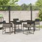Preview: Garten Essgruppe 5 pcs Grau Poly-Rattan