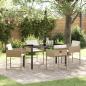Preview: ARDEBO.de - Garten Essgruppe 5 pcs Beige Poly-Rattan