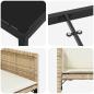 Preview: Garten Essgruppe 5 pcs Beige Poly-Rattan