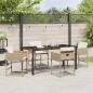 Preview: Garten Essgruppe 5 pcs Beige Poly-Rattan