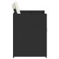 Preview: Gartenstühle mit Kissen 4 Stk. Schwarz Poly Rattan