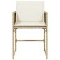 Preview: Gartenstühle mit Kissen 4 Stk. Beige Poly Rattan