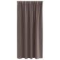 Preview: Vorhänge mit Vorhängen 2 pcs Dunkelbraun Polyester