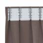 Preview: Vorhänge mit Vorhängen 2 pcs Dunkelbraun Polyester
