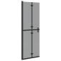Preview: Walk-in Duschwand Schwarz und dunkel-transparent 70 x 190 cm