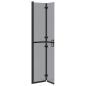 Preview: Walk-in Duschwand Schwarz und dunkel-transparent 70 x 190 cm