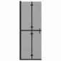 Preview: Walk-in Duschwand Schwarz und dunkel-transparent 70 x 190 cm
