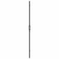 Preview: Walk-in Duschwand Schwarz und dunkel-transparent 70 x 190 cm