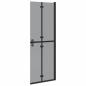 Preview: Walk-in Duschwand Schwarz und dunkel-transparent 70 x 190 cm