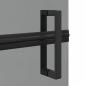 Preview: Walk-in Duschwand Schwarz und dunkel-transparent 70 x 190 cm