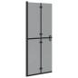 Preview: Walk-in Duschwand Schwarz und dunkel-transparent 80 x 190 cm