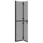 Preview: Walk-in Duschwand Schwarz und dunkel-transparent 80 x 190 cm