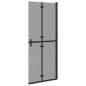 Preview: Walk-in Duschwand Schwarz und dunkel-transparent 80 x 190 cm