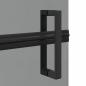 Preview: Walk-in Duschwand Schwarz und dunkel-transparent 80 x 190 cm