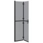 Preview: Walk-in Duschwand Schwarz und dunkel-transparent 90 x 190 cm