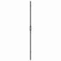 Preview: Walk-in Duschwand Schwarz und dunkel-transparent 90 x 190 cm