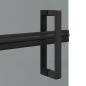 Preview: Walk-in Duschwand Schwarz und dunkel-transparent 90 x 190 cm