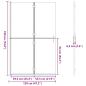 Preview: Walk-in Duschwand Schwarz und dunkel-transparent 120 x 190 cm