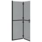 Preview: Walk-in Duschwand Schwarz und dunkel-transparent 120 x 190 cm
