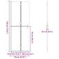 Preview: Walk-in Duschwand Sonstiges Golden und Transparent 70 x 190 cm