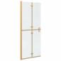 Preview: Walk-in Duschwand Sonstiges Golden und Transparent 80 x 190 cm