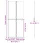 Preview: Walk-in Duschwand Sonstiges Golden und Transparent 80 x 190 cm