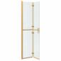 Preview: Walk-in Duschwand Sonstiges Golden und Transparent 80 x 190 cm