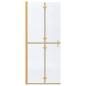Preview: Walk-in Duschwand Sonstiges Golden und Transparent 80 x 190 cm