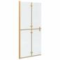 Preview: Walk-in Duschwand Sonstiges Golden und Transparent 90 x 190 cm