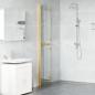 Preview: Walk-in Duschwand Sonstiges Golden und Transparent 90 x 190 cm