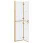 Preview: Walk-in Duschwand Sonstiges Golden und Transparent 90 x 190 cm